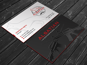 Visitenkarten-Design von LAXMI DESIGNHUB für Alsatian Enterprises LLC  | Design: #29081302