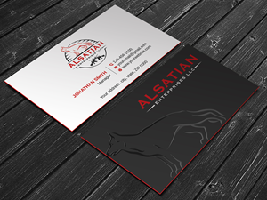 Visitenkarten-Design von LAXMI DESIGNHUB für Alsatian Enterprises LLC  | Design: #29081306