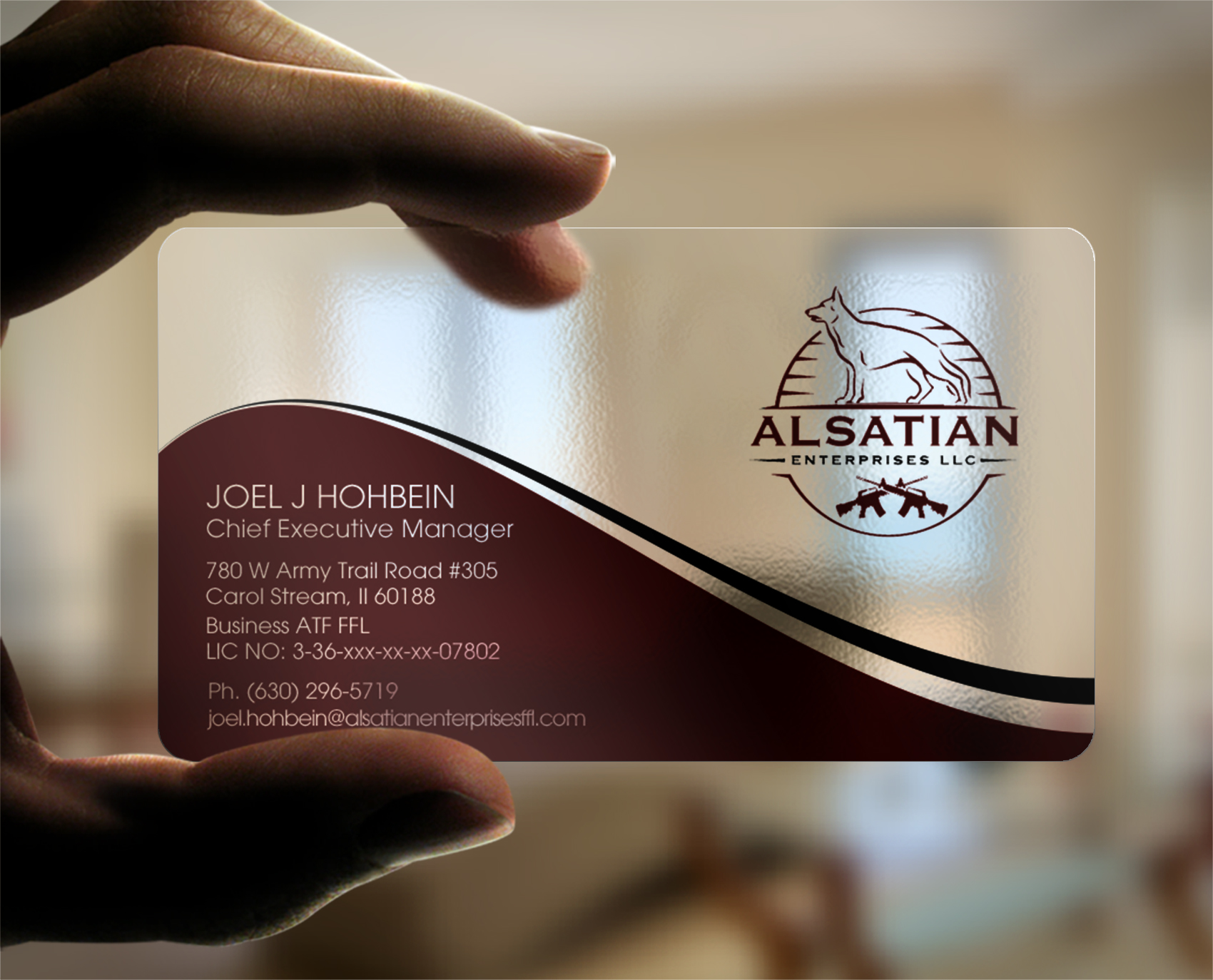 Business Card Design by chandrayaan.creative for Alsatian Enterprises LLC  | Design #29123724