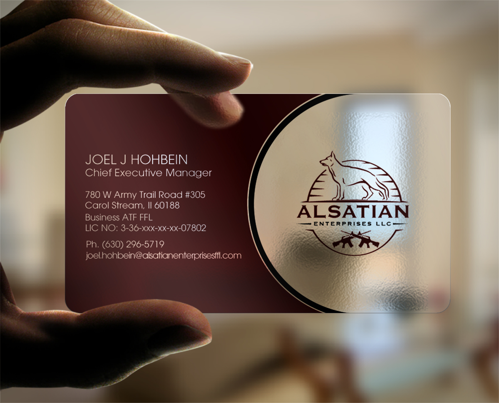 Business Card Design by chandrayaan.creative for Alsatian Enterprises LLC  | Design #29123725