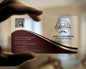 Business Card Design by chandrayaan.creative for Alsatian Enterprises LLC  | Design: #29148358