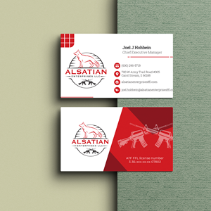 Business Card Design by Tharindu Gomas for Alsatian Enterprises LLC  | Design: #29126853