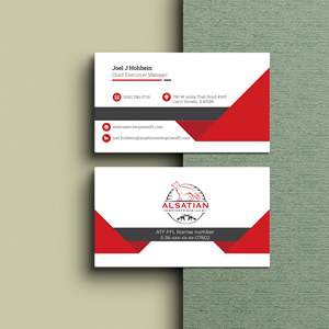 Business Card Design by Tharindu Gomas for Alsatian Enterprises LLC  | Design: #29126855