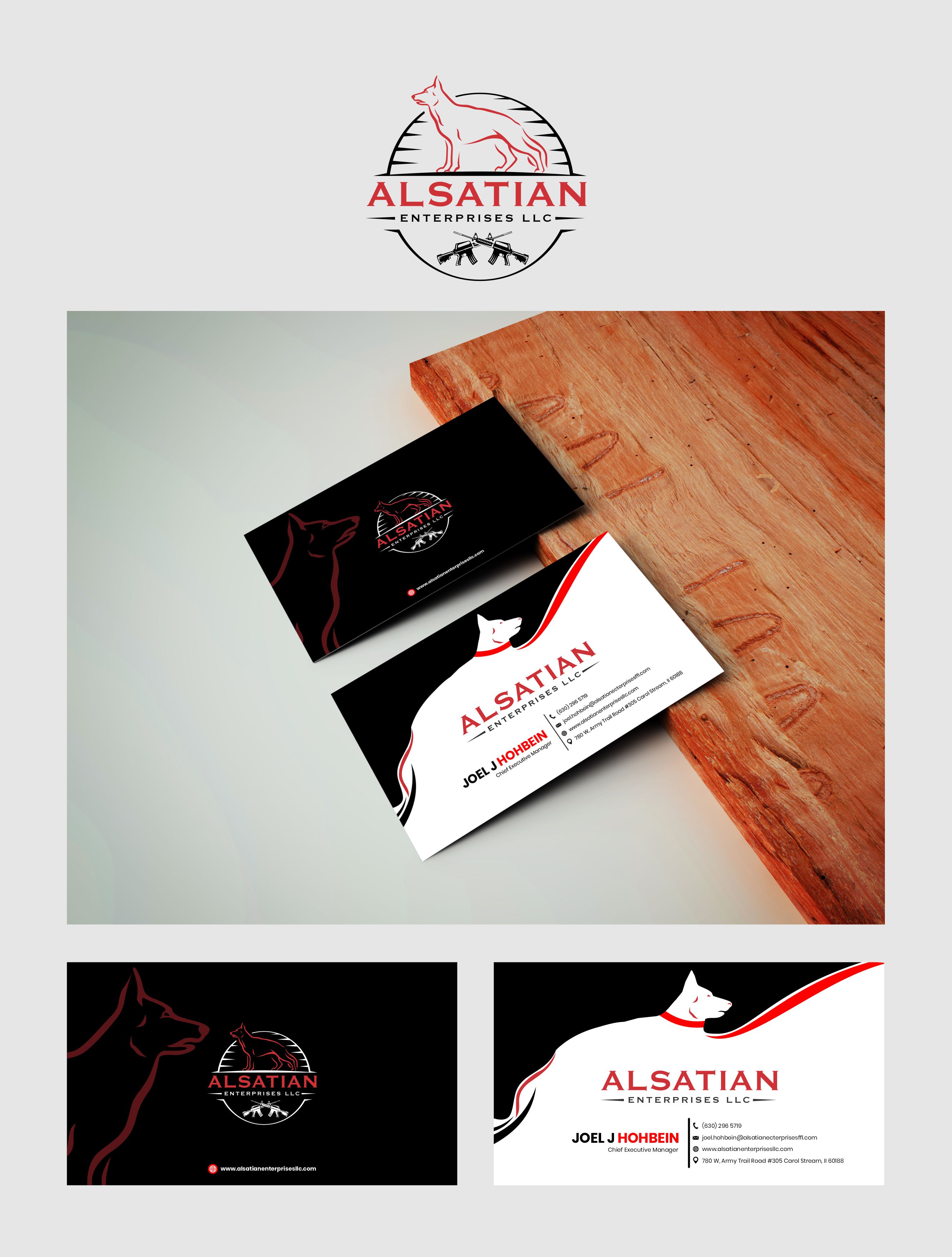 Design de Carte de Visite par 3Guys pour Alsatian Enterprises LLC  | Design #29136874