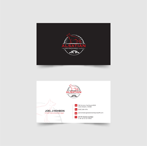 Diseño de Tarjeta de Presentación por 3Guys para Alsatian Enterprises LLC  | Diseño: #29136881