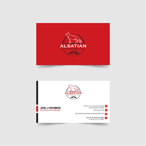 Diseño de Tarjeta de Presentación por 3Guys para Alsatian Enterprises LLC  | Diseño: #29136882