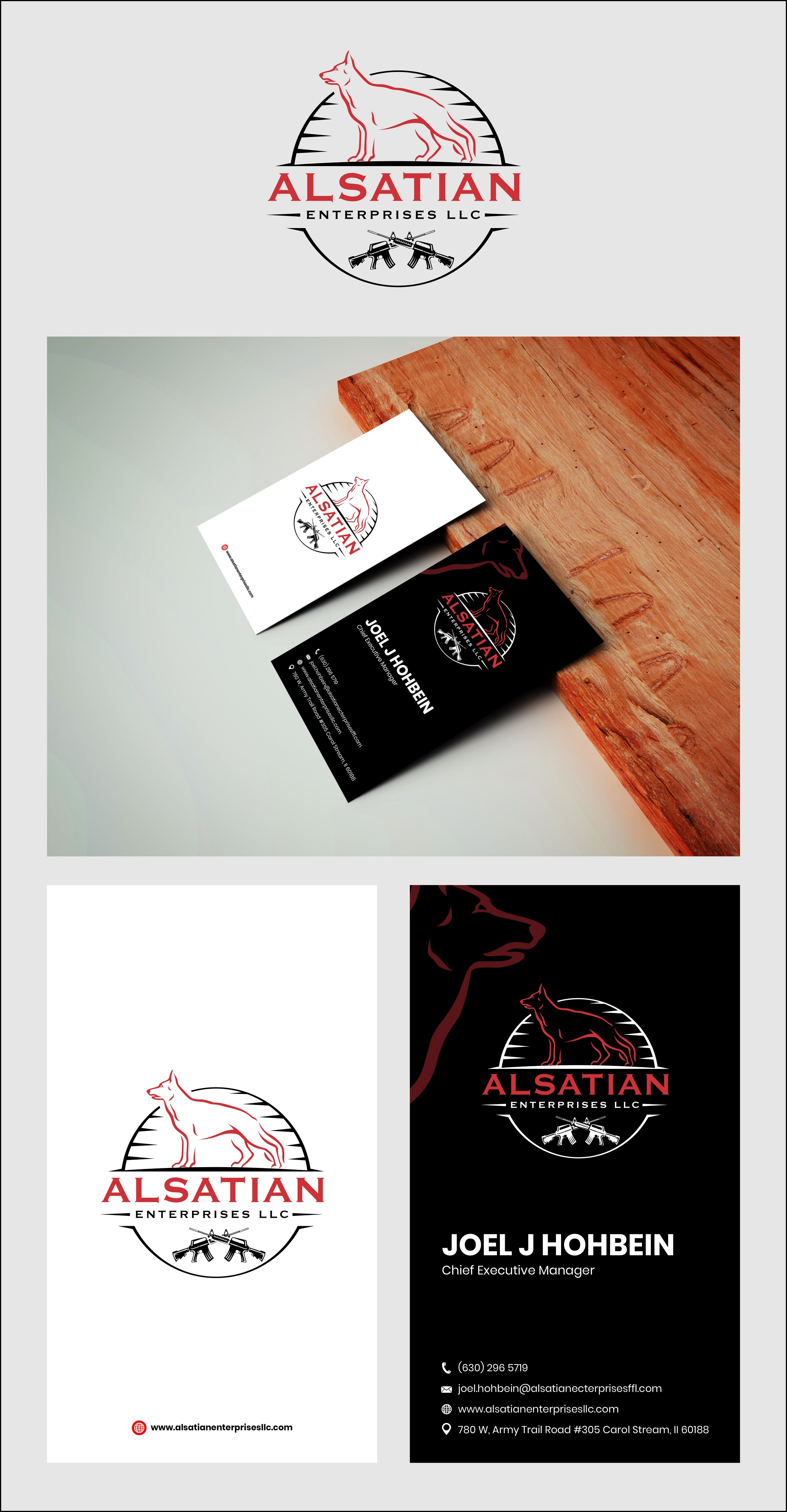 Diseño de Tarjeta de Presentación por 3Guys para Alsatian Enterprises LLC  | Diseño #29136975