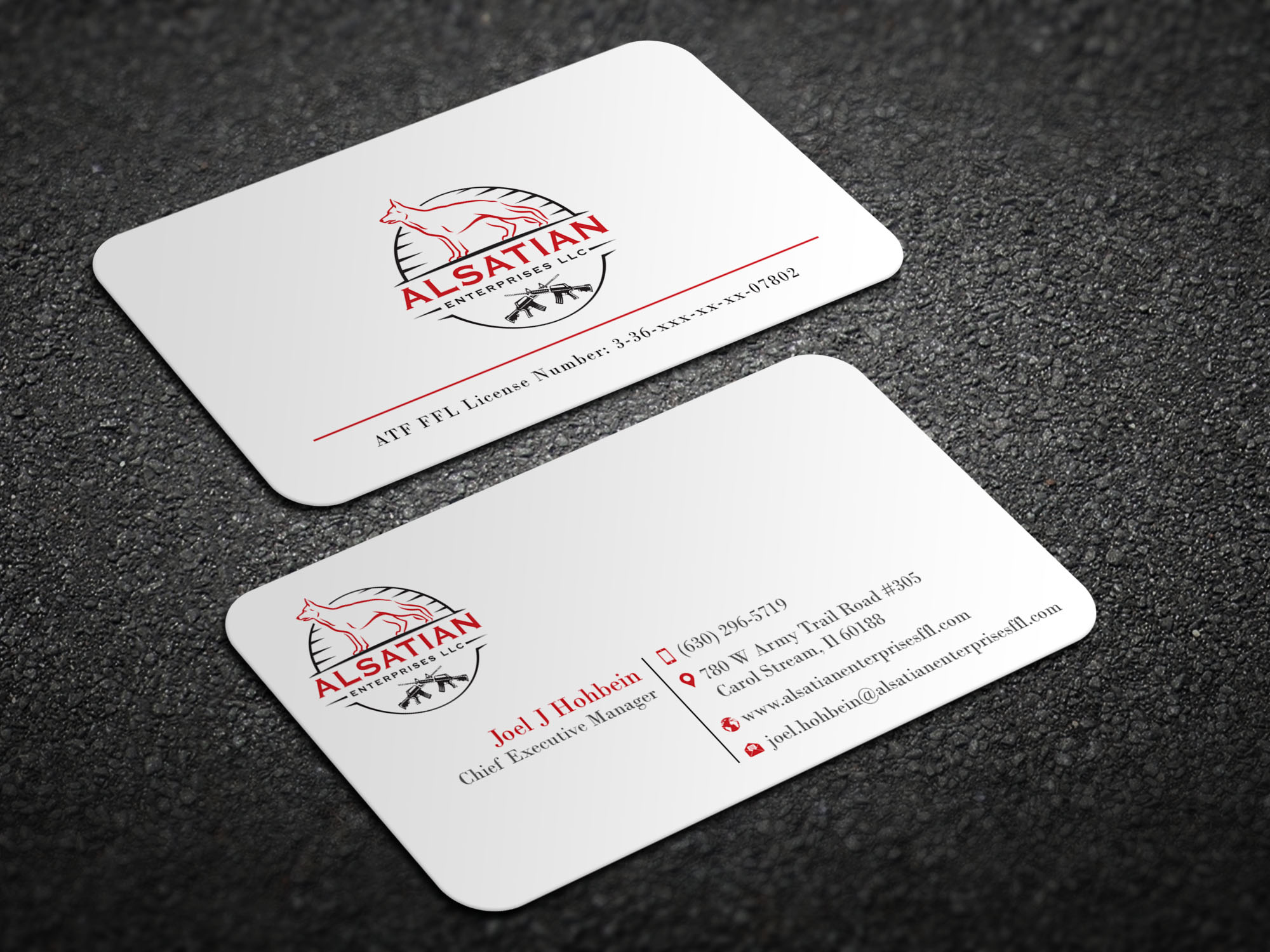 Diseño de Tarjeta de Presentación por Magic of Art para Alsatian Enterprises LLC  | Diseño #29093158