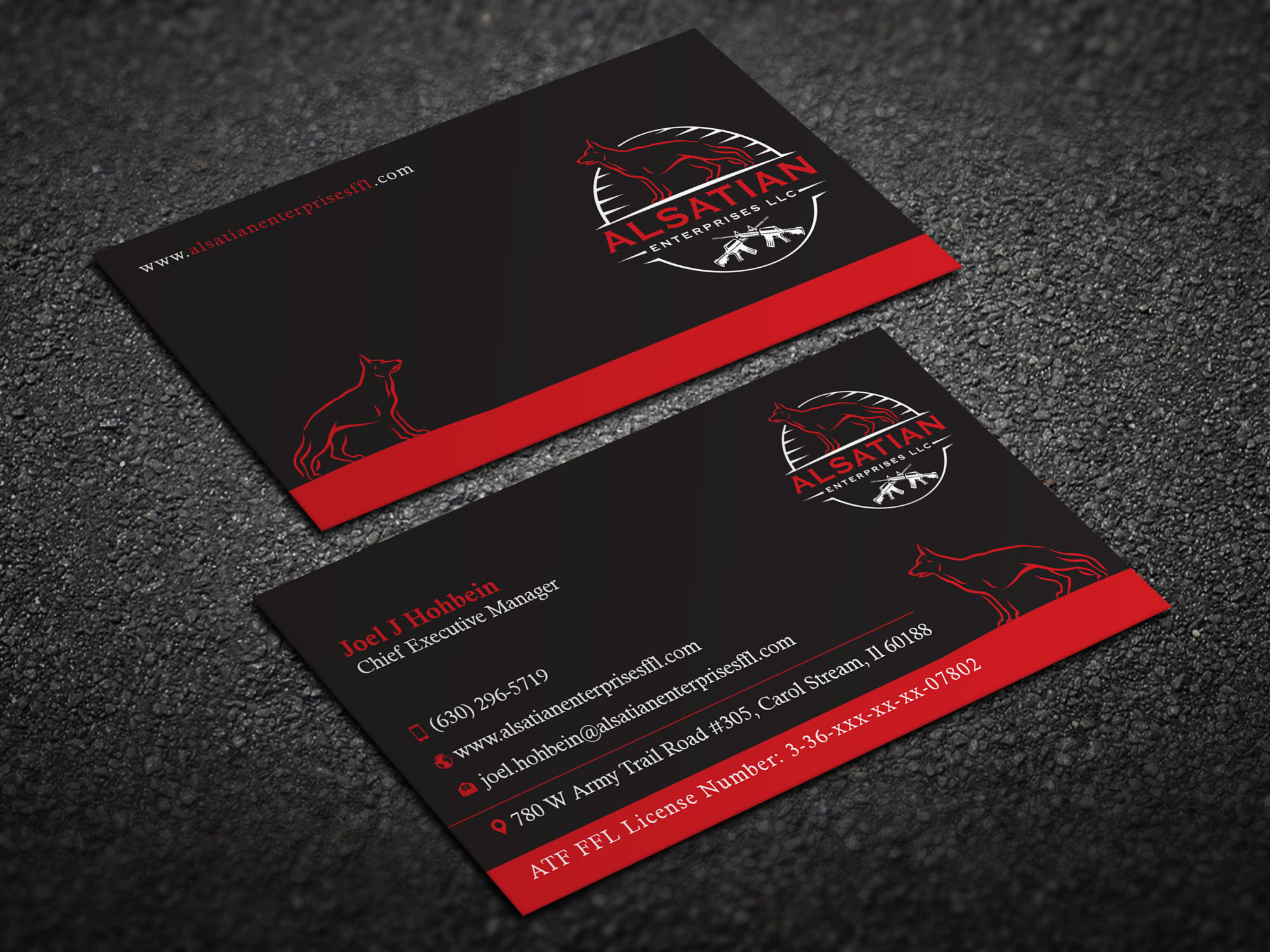 Diseño de Tarjeta de Presentación por Magic of Art para Alsatian Enterprises LLC  | Diseño #29123444