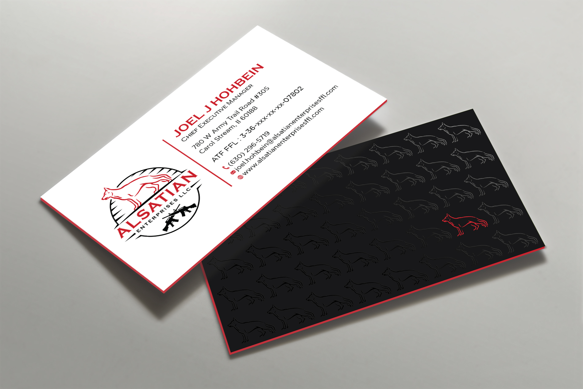 Business Card Design by Tripti Ranjan Gain for Alsatian Enterprises LLC  | Design #29080137