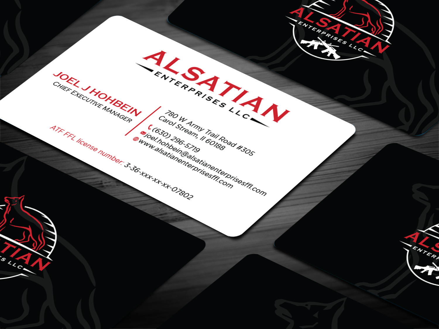 Business Card Design by Tripti Ranjan Gain for Alsatian Enterprises LLC  | Design #29080144