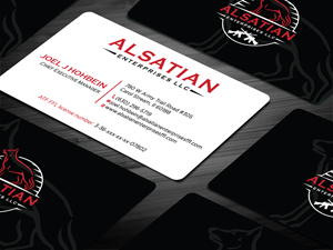Business Card Design by Tripti Ranjan Gain for Alsatian Enterprises LLC  | Design: #29080144