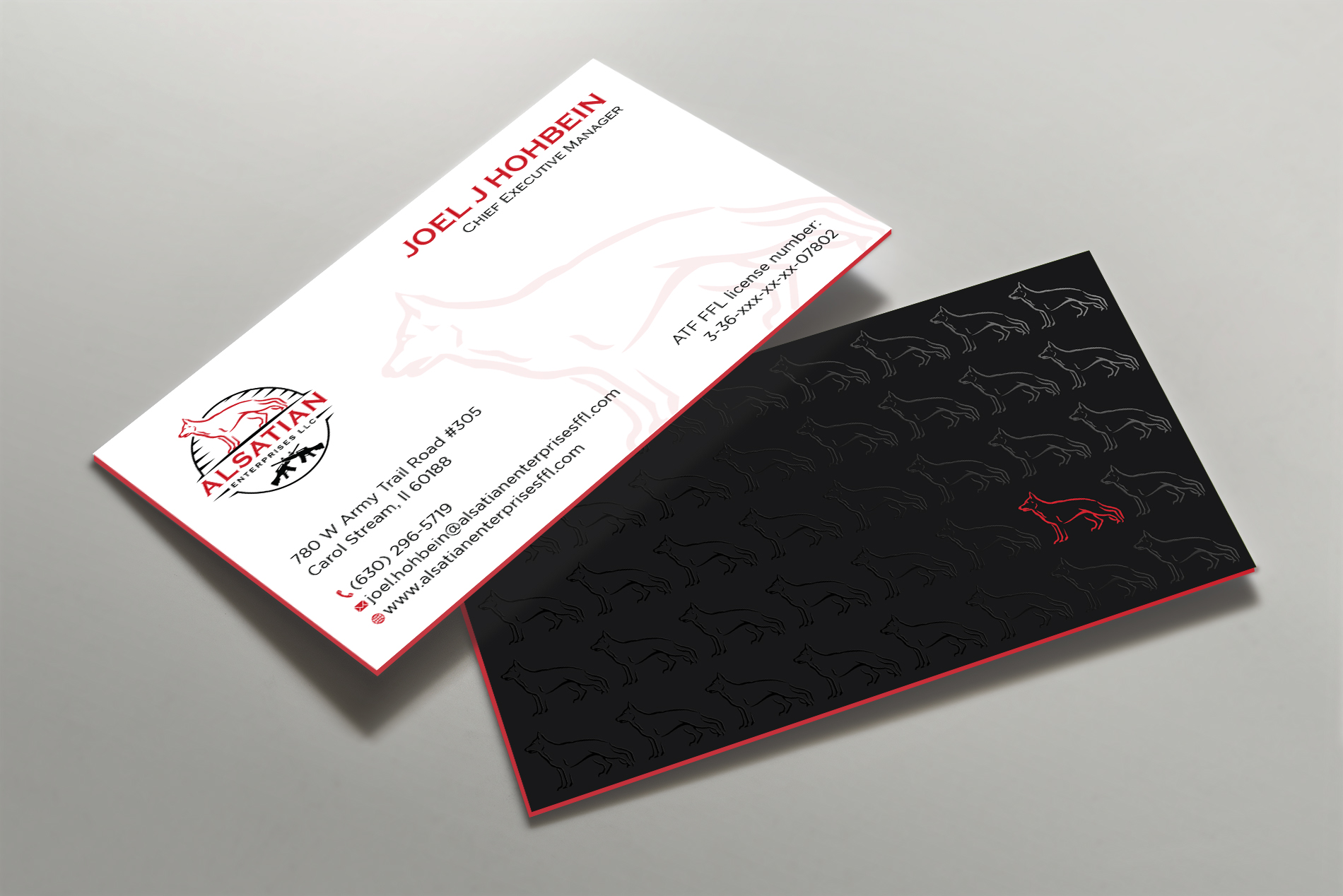 Business Card Design by Tripti Ranjan Gain for Alsatian Enterprises LLC  | Design #29080145