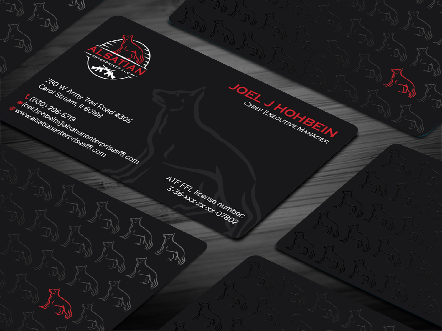 Business Card Design by Tripti Ranjan Gain for Alsatian Enterprises LLC  | Design #29080146