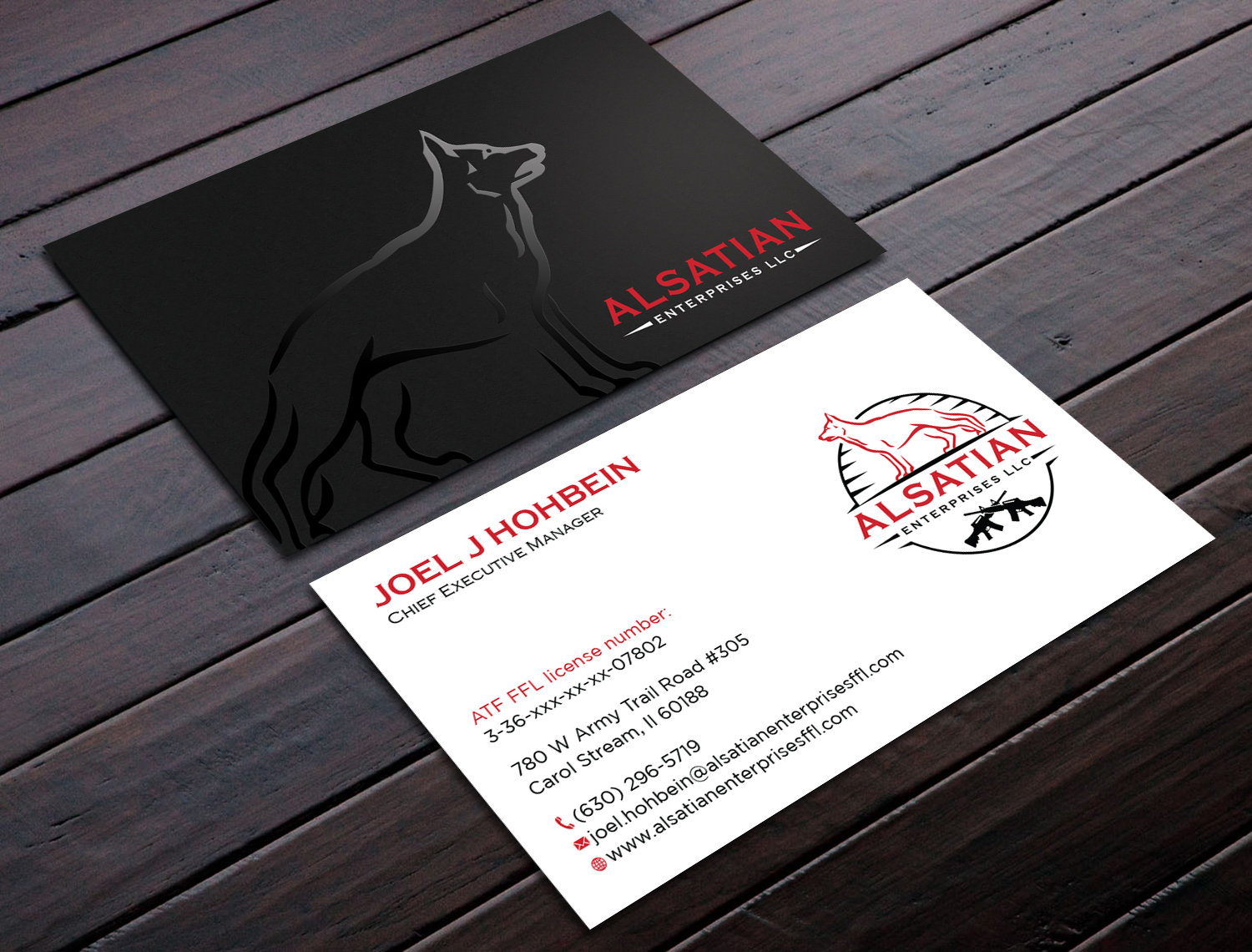 Business Card Design by Tripti Ranjan Gain for Alsatian Enterprises LLC  | Design #29080148