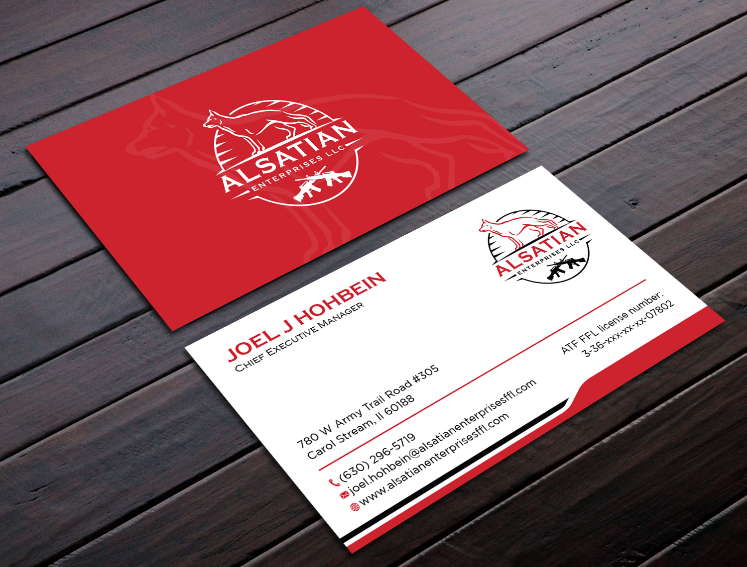 Business Card Design by Tripti Ranjan Gain for Alsatian Enterprises LLC  | Design #29080160