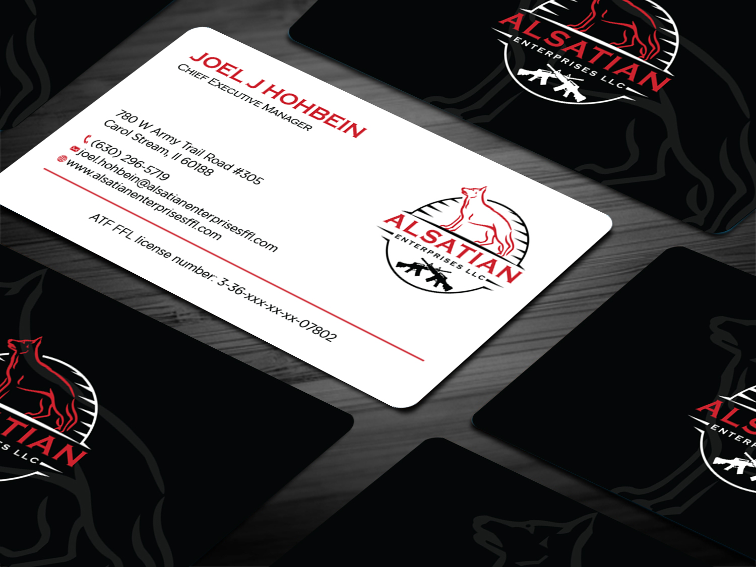 Visitenkarten-Design von Tripti Ranjan Gain für Alsatian Enterprises LLC  | Design #29080161