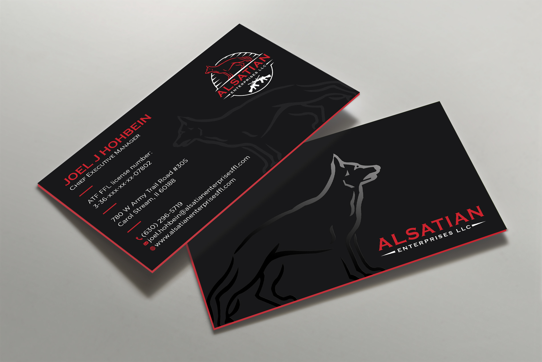 Visitenkarten-Design von Tripti Ranjan Gain für Alsatian Enterprises LLC  | Design #29080166