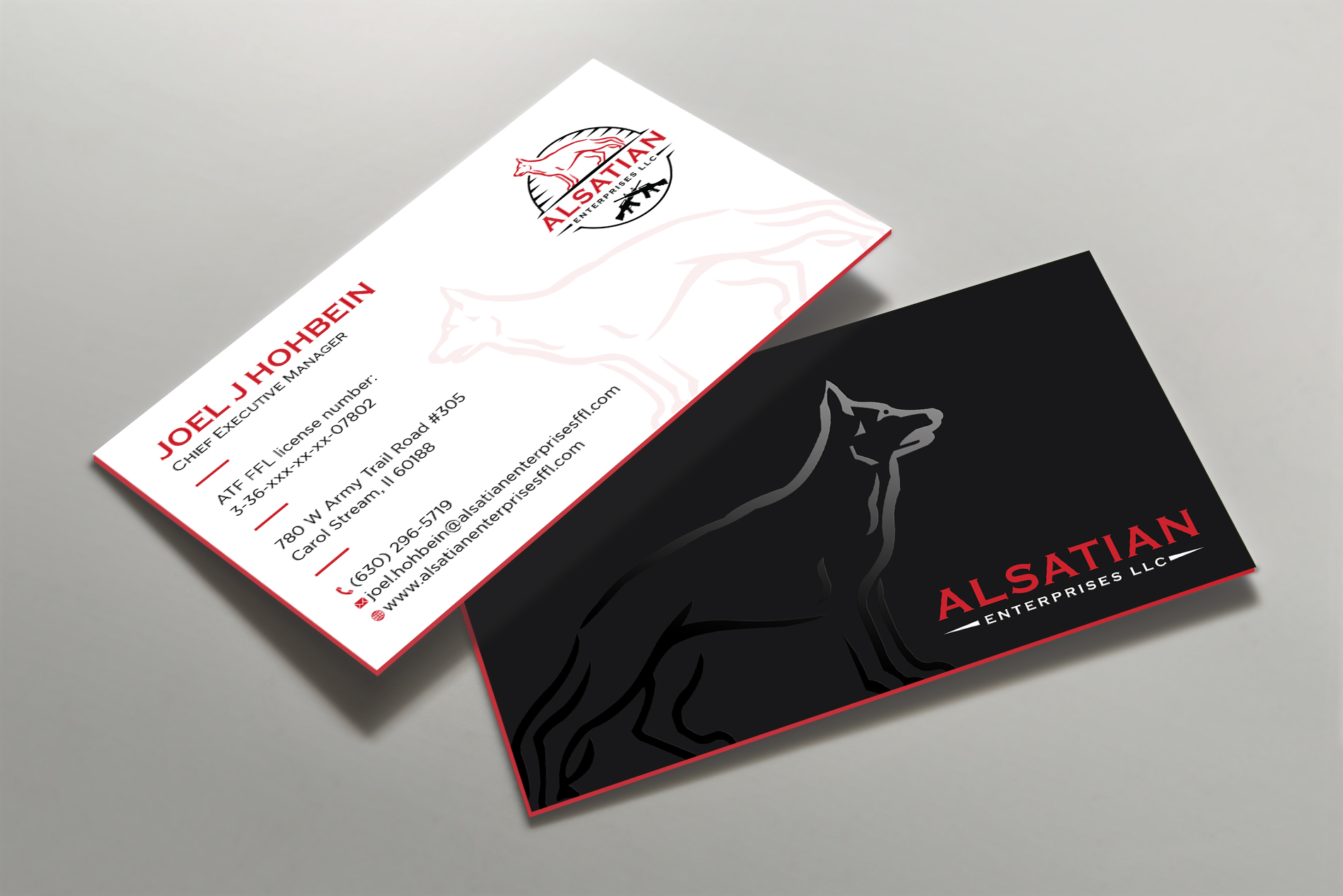 Visitenkarten-Design von Tripti Ranjan Gain für Alsatian Enterprises LLC  | Design #29080169