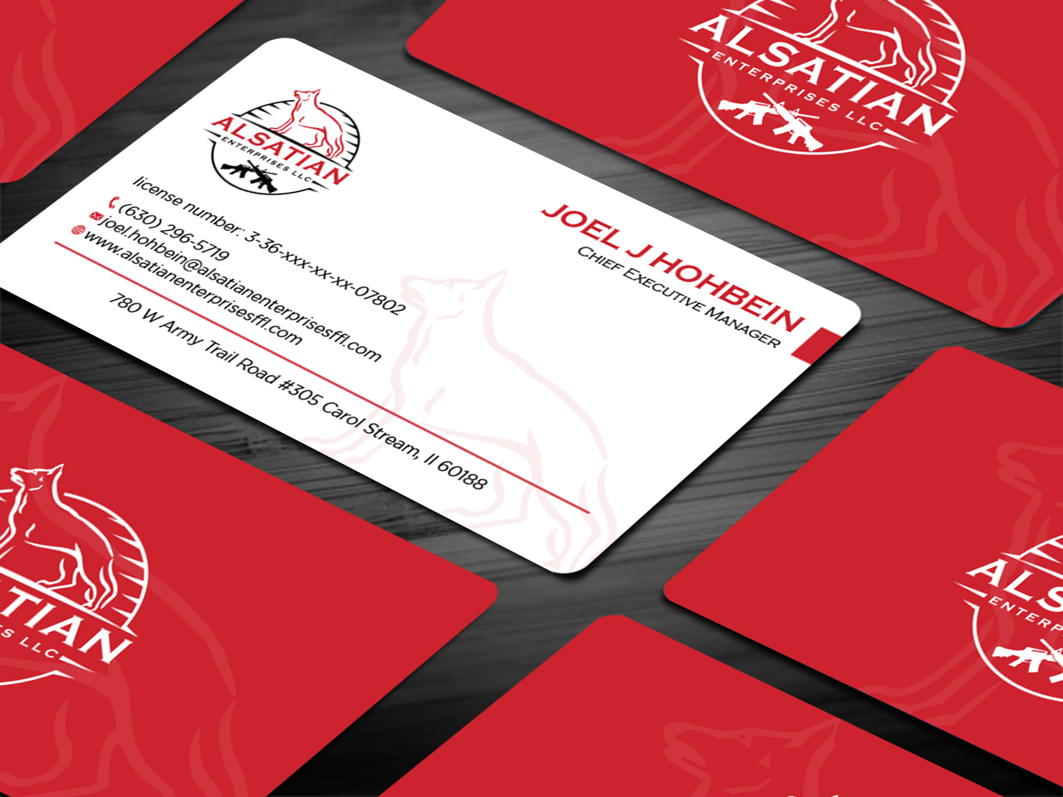 Visitenkarten-Design von Tripti Ranjan Gain für Alsatian Enterprises LLC  | Design #29080170