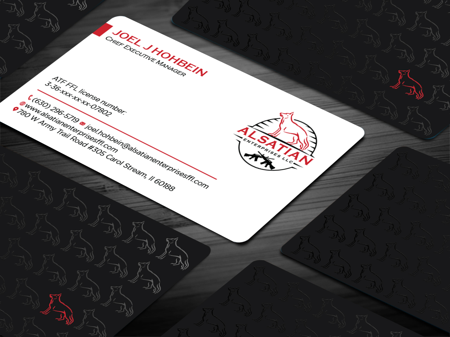Business Card Design by Tripti Ranjan Gain for Alsatian Enterprises LLC  | Design #29080174