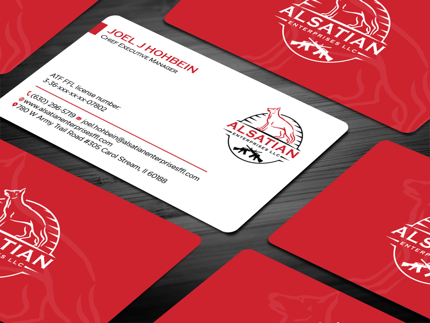 Visitenkarten-Design von Tripti Ranjan Gain für Alsatian Enterprises LLC  | Design #29080175