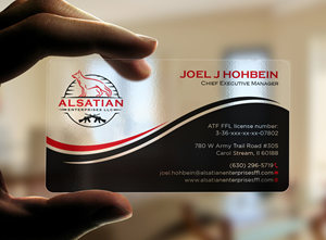 Business Card Design by Tripti Ranjan Gain for Alsatian Enterprises LLC  | Design: #29080176