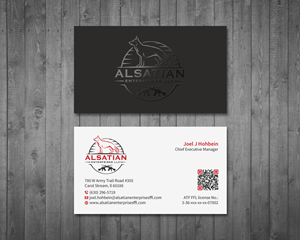 Business Card Design by MDesign for Alsatian Enterprises LLC  | Design: #29118299