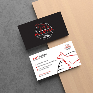 Diseño de Tarjeta de Presentación por BLUE WINGS para Alsatian Enterprises LLC  | Diseño #29104263