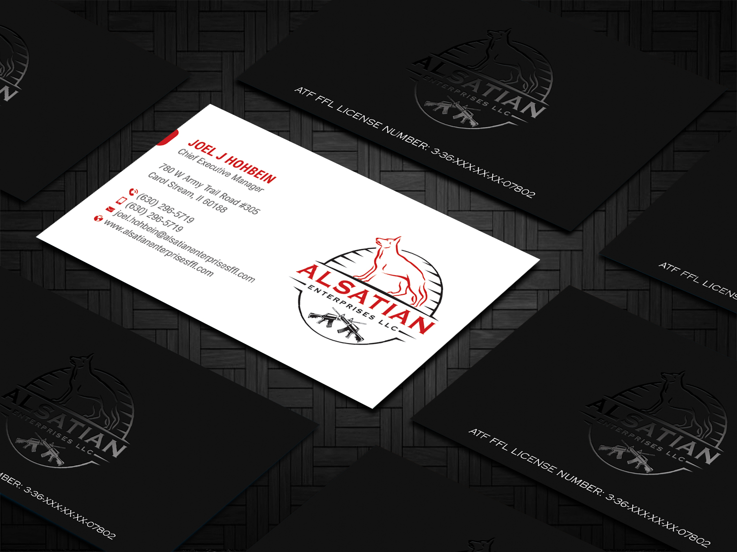 Business Card Design by DesignShout for Alsatian Enterprises LLC  | Design #29080744