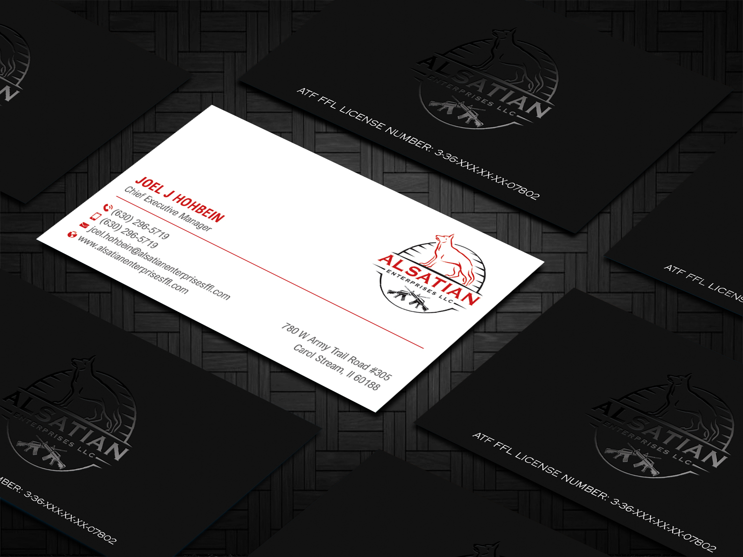 Business Card Design by DesignShout for Alsatian Enterprises LLC  | Design #29080889