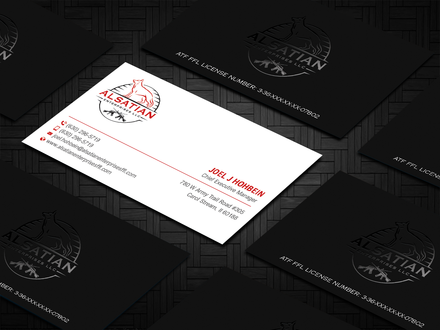 Diseño de Tarjeta de Presentación por DesignShout para Alsatian Enterprises LLC  | Diseño #29080892