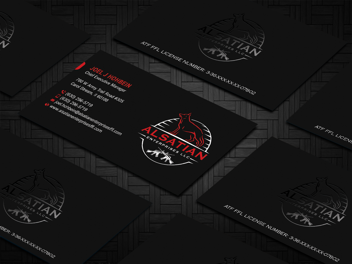 Business Card Design by DesignShout for Alsatian Enterprises LLC  | Design #29081005