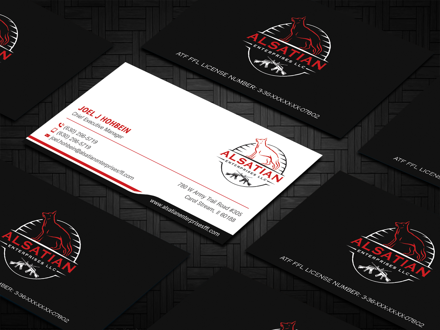 Diseño de Tarjeta de Presentación por DesignShout para Alsatian Enterprises LLC  | Diseño #29081057