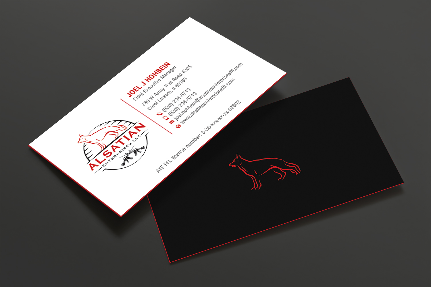 Design de Carte de Visite par DesignShout pour Alsatian Enterprises LLC  | Design #29081086