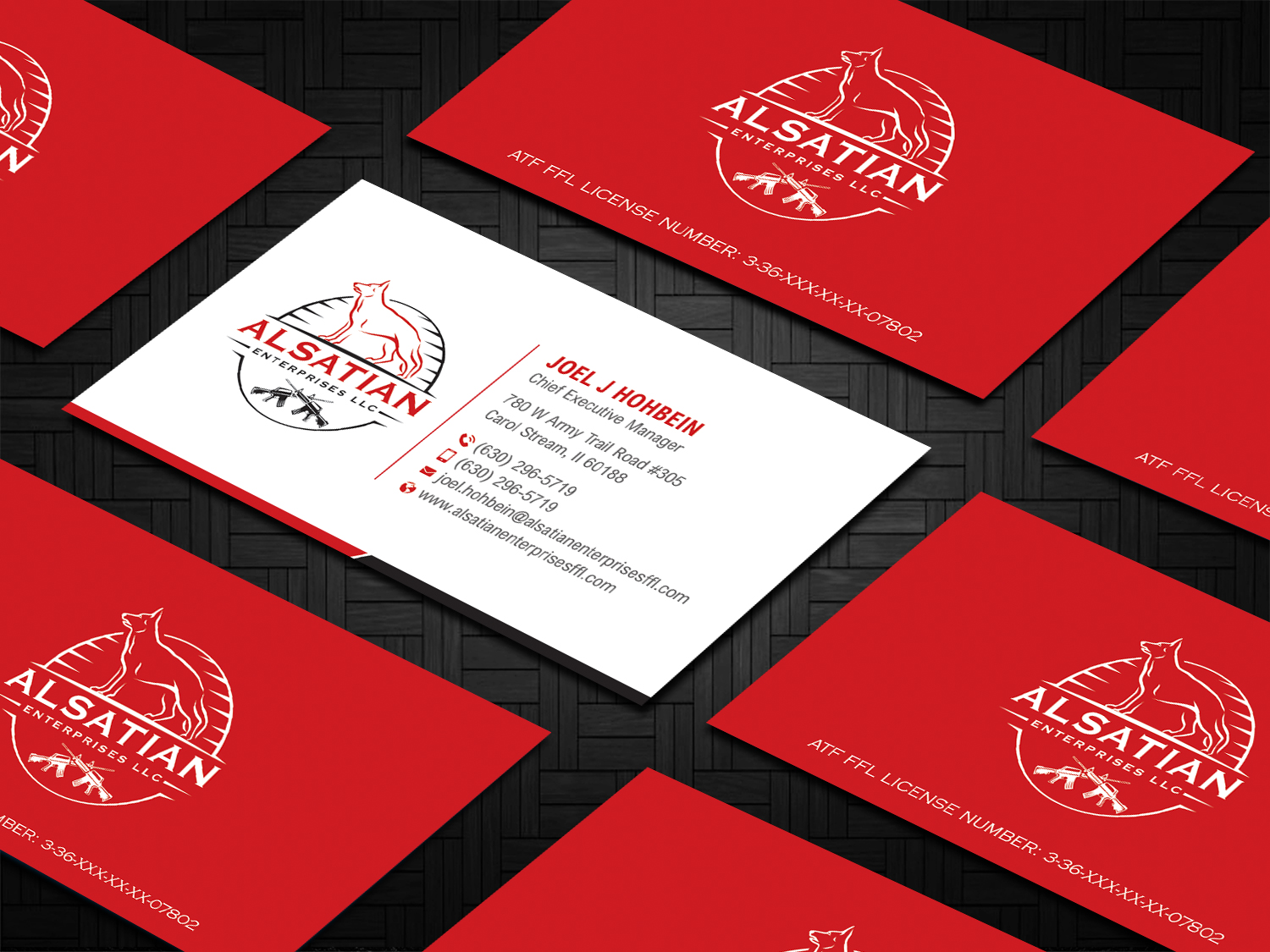 Business Card Design by DesignShout for Alsatian Enterprises LLC  | Design #29123892