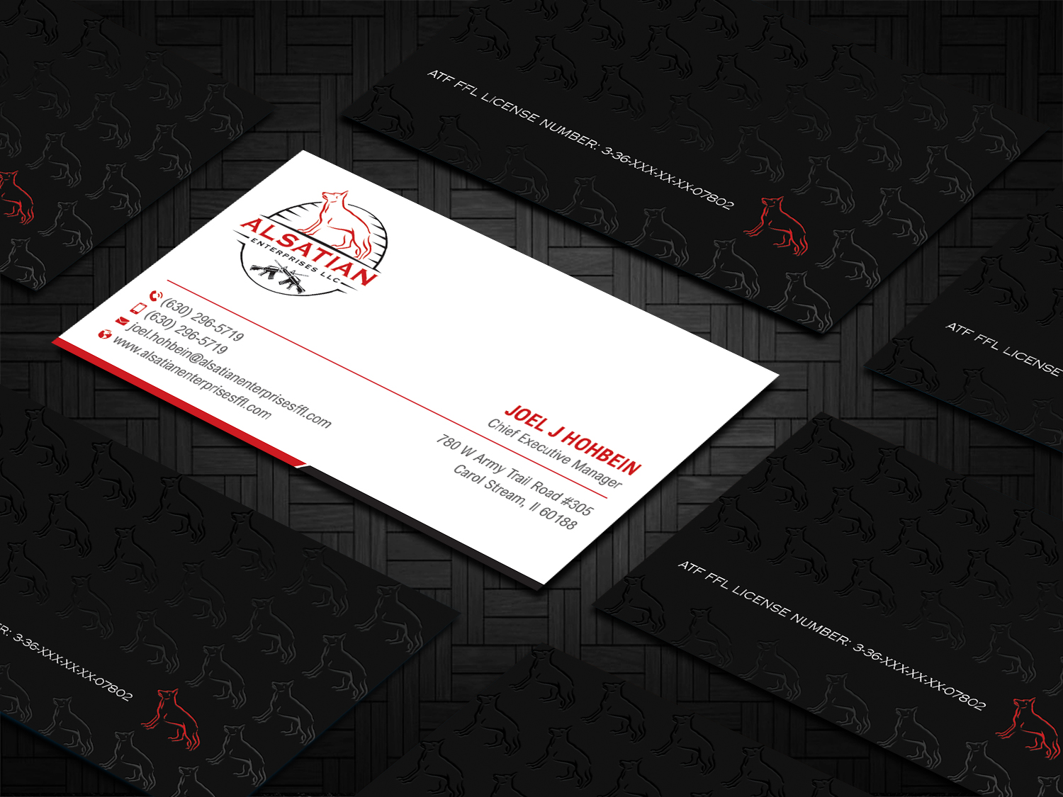 Diseño de Tarjeta de Presentación por DesignShout para Alsatian Enterprises LLC  | Diseño #29123910