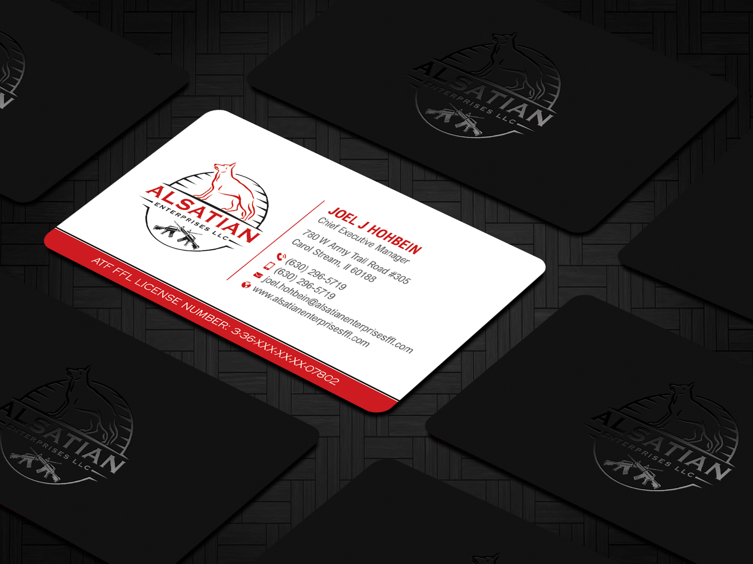 Diseño de Tarjeta de Presentación por DesignShout para Alsatian Enterprises LLC  | Diseño #29124367