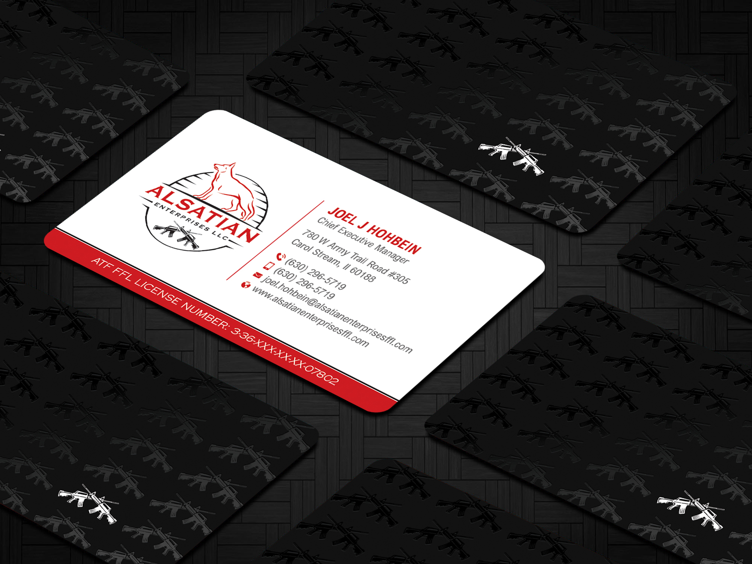 Diseño de Tarjeta de Presentación por DesignShout para Alsatian Enterprises LLC  | Diseño #29124398