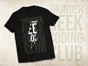 Thunder Geek Coding Club | T-Shirt-Design von Lumen Design