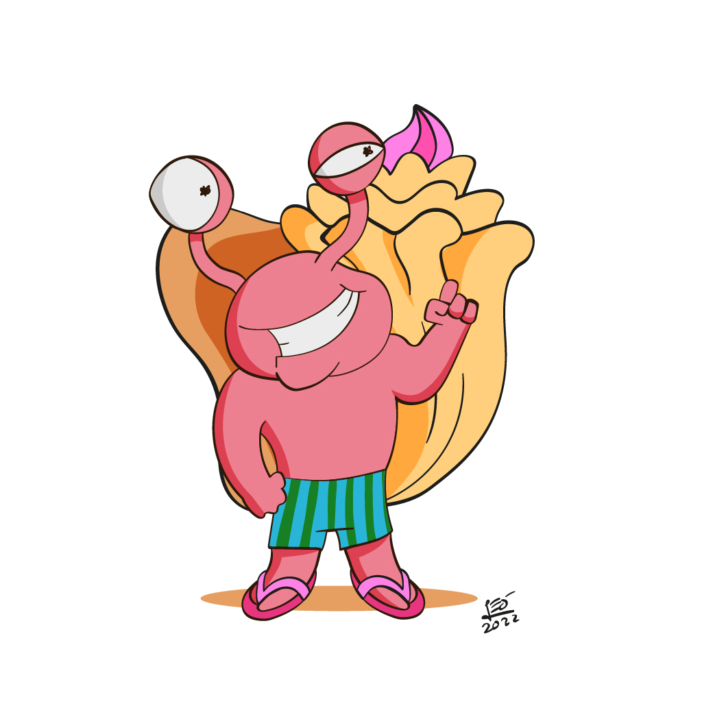 Design de Mascotte par Leodesenhos pour Conch Custard, Inc. | Design #29134714