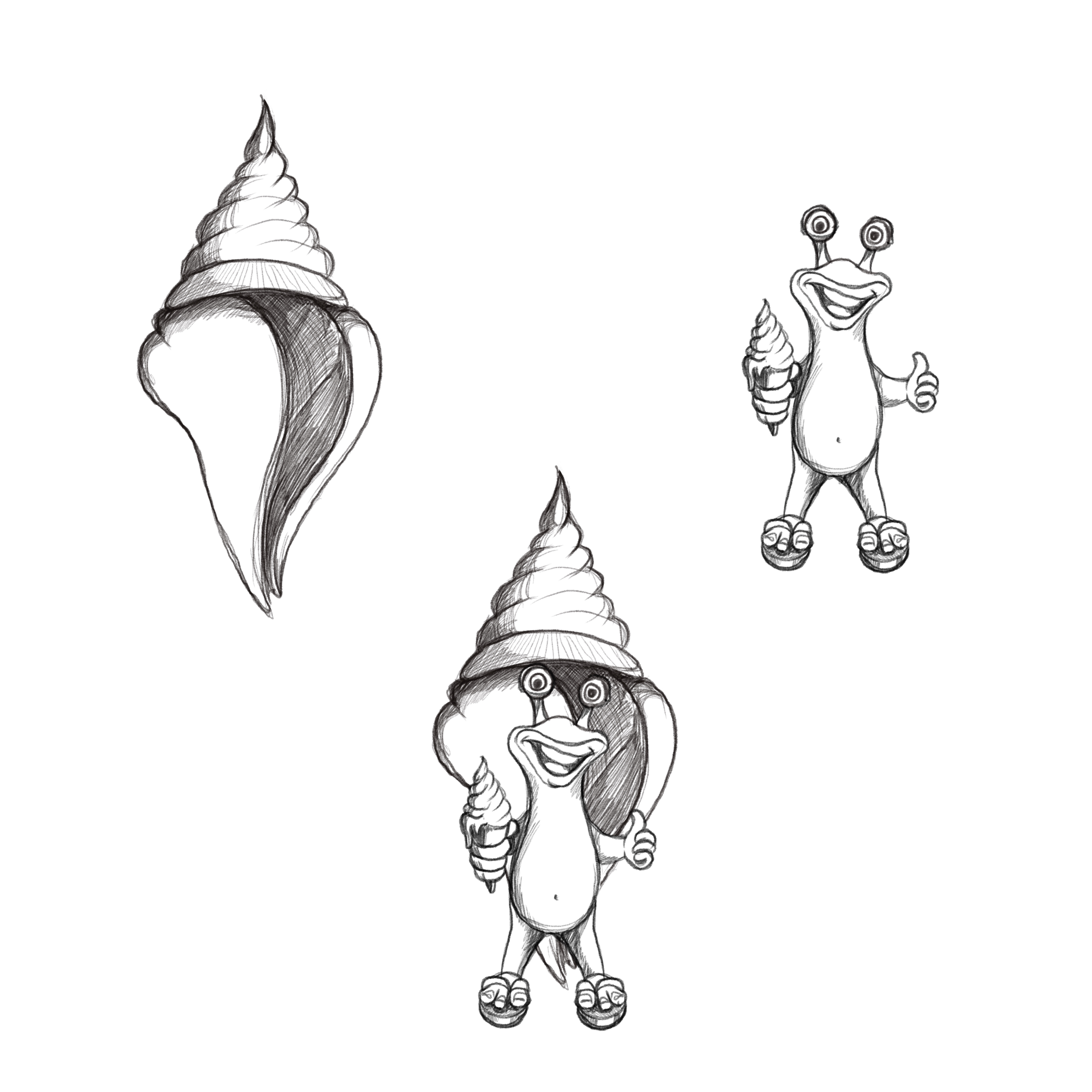 Mascot Design by Prageeth for Conch Custard, Inc. | Design #29379211