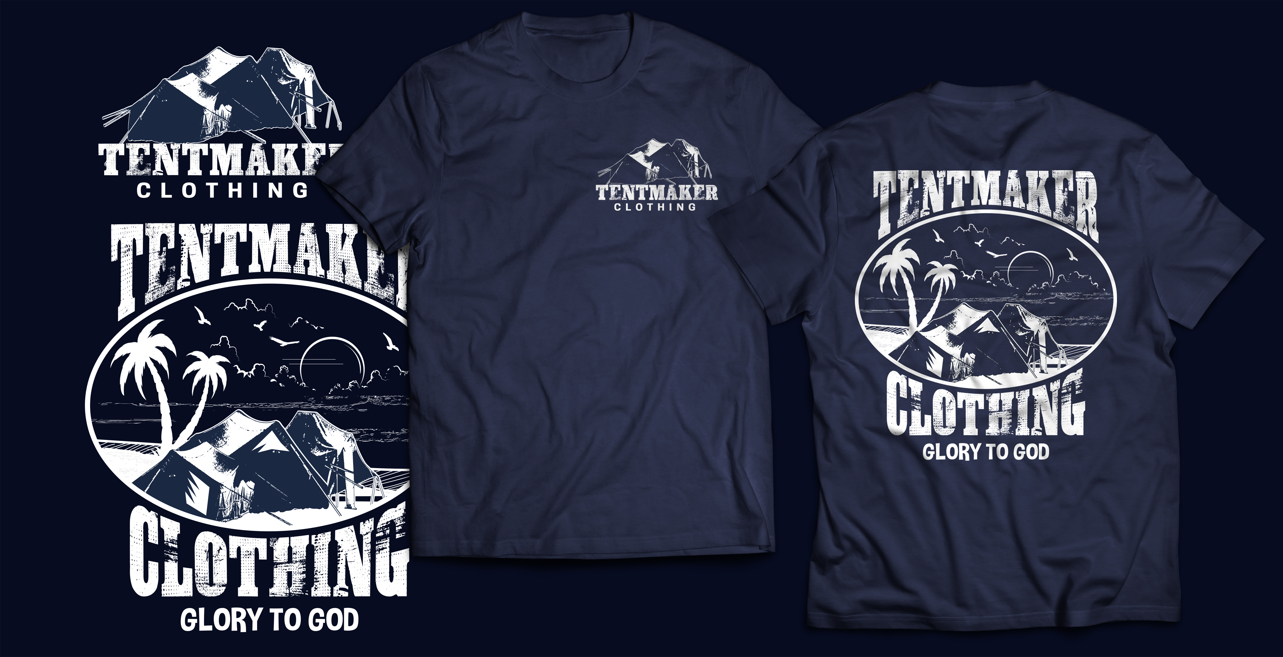 T-shirt Design by Graphic Storm for Tent Maker Clothing Co. | Design #29090396