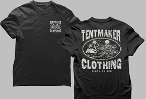 Tentmaker Clothing - Hand illustration, T-Shirt design | T-Shirt-Design von Teespixels