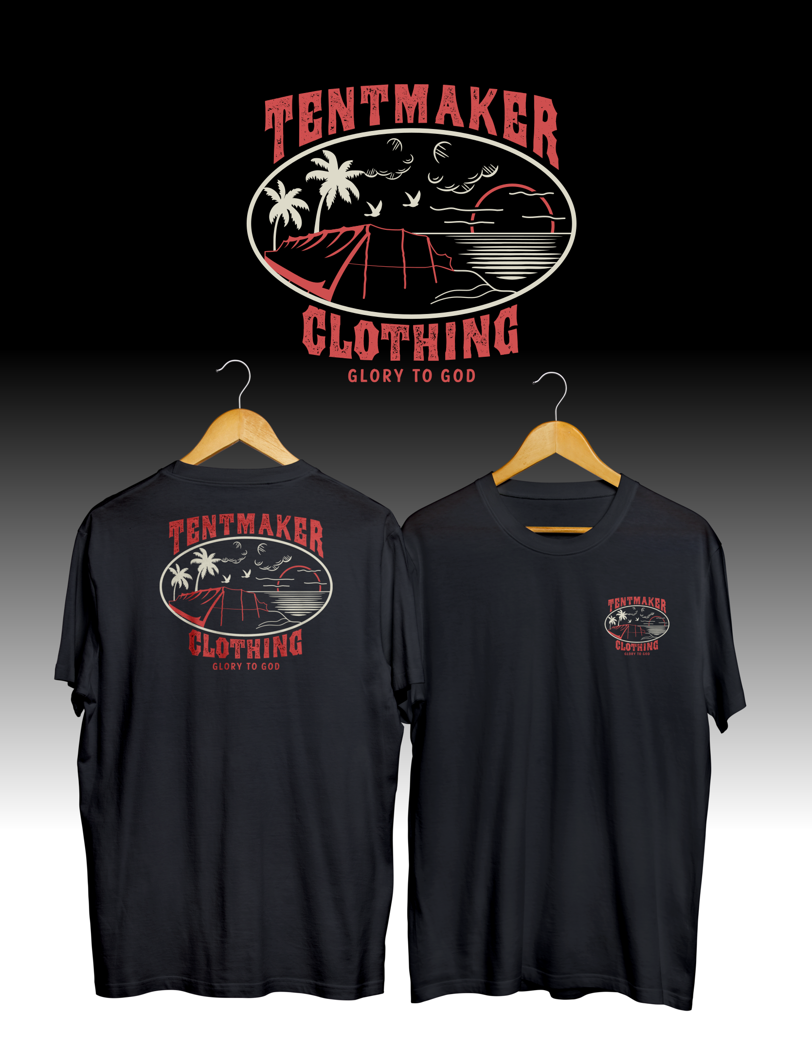T-shirt Design by DesigNooox for Tent Maker Clothing Co. | Design #29095865