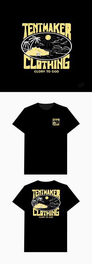 T-shirt Design by chrisnug24 for Tent Maker Clothing Co. | Design: #29092999