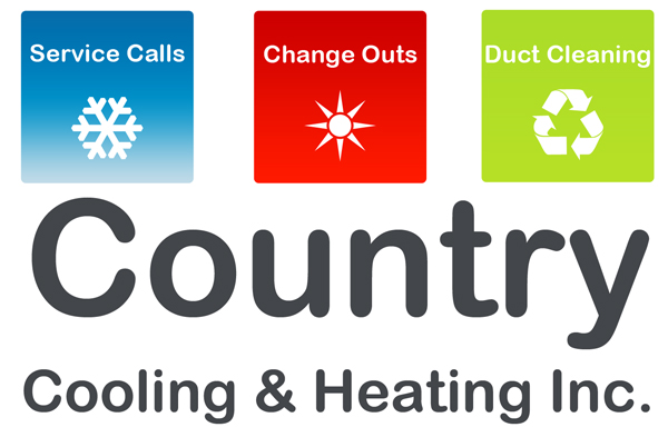 Logo Design by Love Organic Design for Country Cooling & Heating Inc | Design #66959