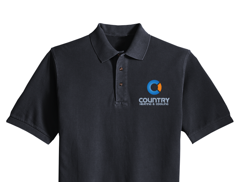 Diseño de Logo por sD para Country Cooling & Heating Inc | Diseño #66877