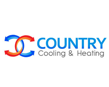 Logo Design by bluberri for Country Cooling & Heating Inc | Design #67053