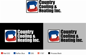Logo Design by TownTrend for Country Cooling & Heating Inc | Design: #67046